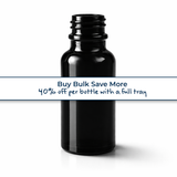 Buy bulk save more, black 20ml glass dropper bottle, empty cosmetic packaging for serums, oils and skincare formulations