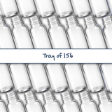 Collection of clear 20ml glass dropper bottles, empty cosmetic packaging for serums, oils and skincare formulations