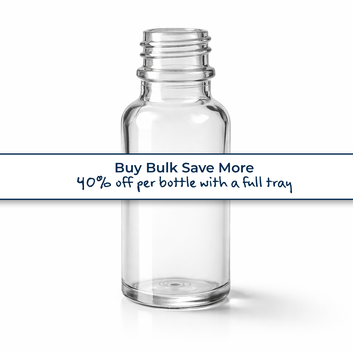 Buy bulk save more, clear 20ml glass dropper bottle, empty cosmetic packaging for serums, oils and skincare formulations