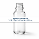 Buy bulk save more, clear 20ml glass dropper bottle, empty cosmetic packaging for serums, oils and skincare formulations