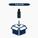 20ml Glass Dropper Bottle (18mm neck) - No Closure - Black