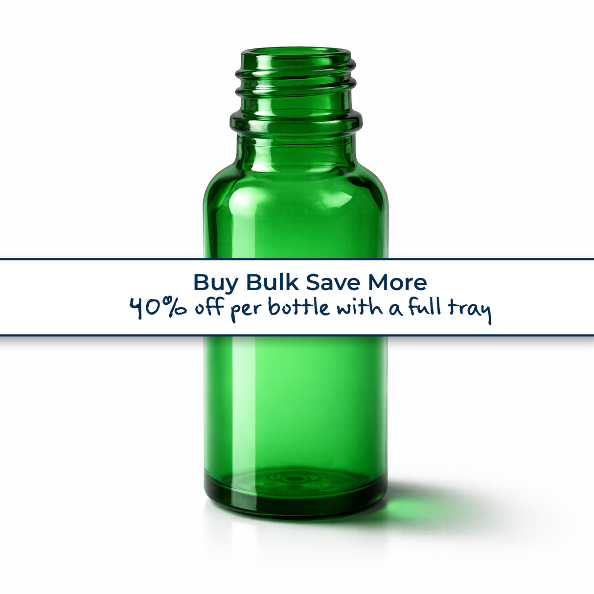 But bulk save more, green 20ml glass dropper bottle, empty cosmetic packaging for serums, oils and skincare formulations