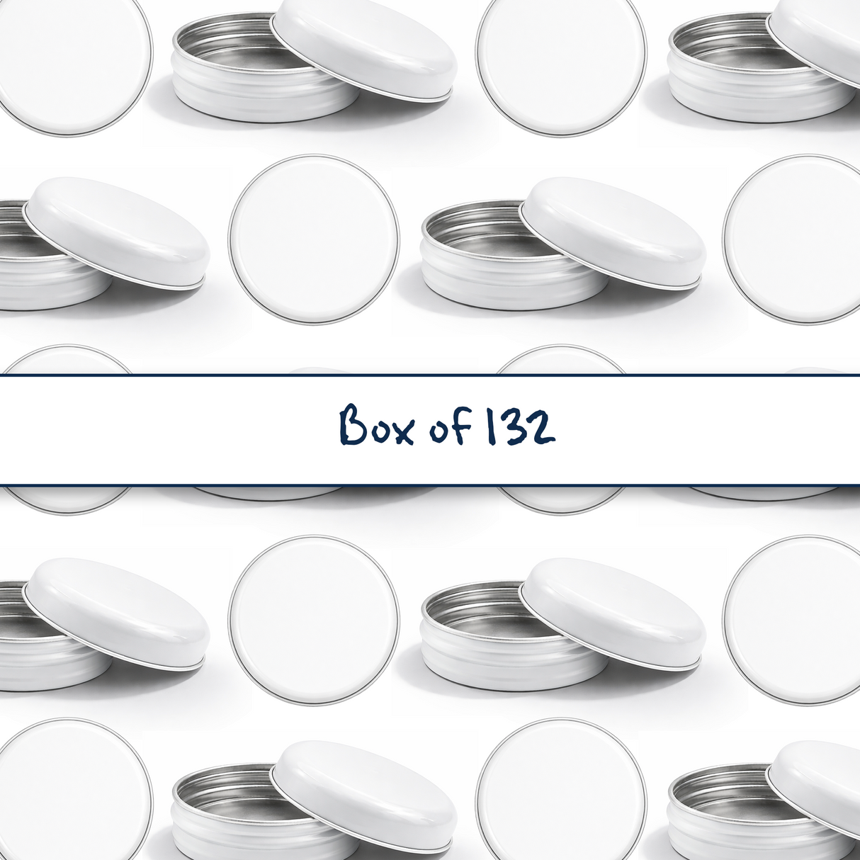 20 ml Tin Container with Lid (16 grams) - White