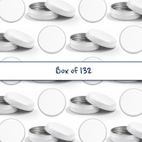 20 ml Tin Container with Lid (16 grams) - White