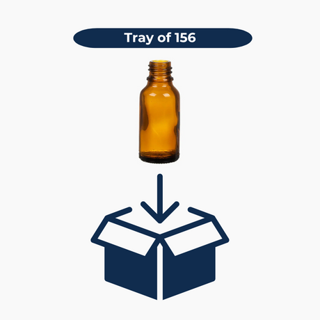 20 ml Glass Amber Bottle (18 mm neck) - No Closure