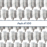 Collection of clear 20 mm mist spray closure for cosmetic bottles, suitable for facial mists, perfumes, toners and liquid personal care packaging