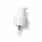 20mm white serum pump for cosmetic bottles, ideal for dispensing skincare serums, treatments and liquid beauty products