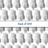 Multiple clear 24 mm mist spray closure for cosmetic bottles, suitable for facial mists, perfumes, toners and liquid personal care packaging