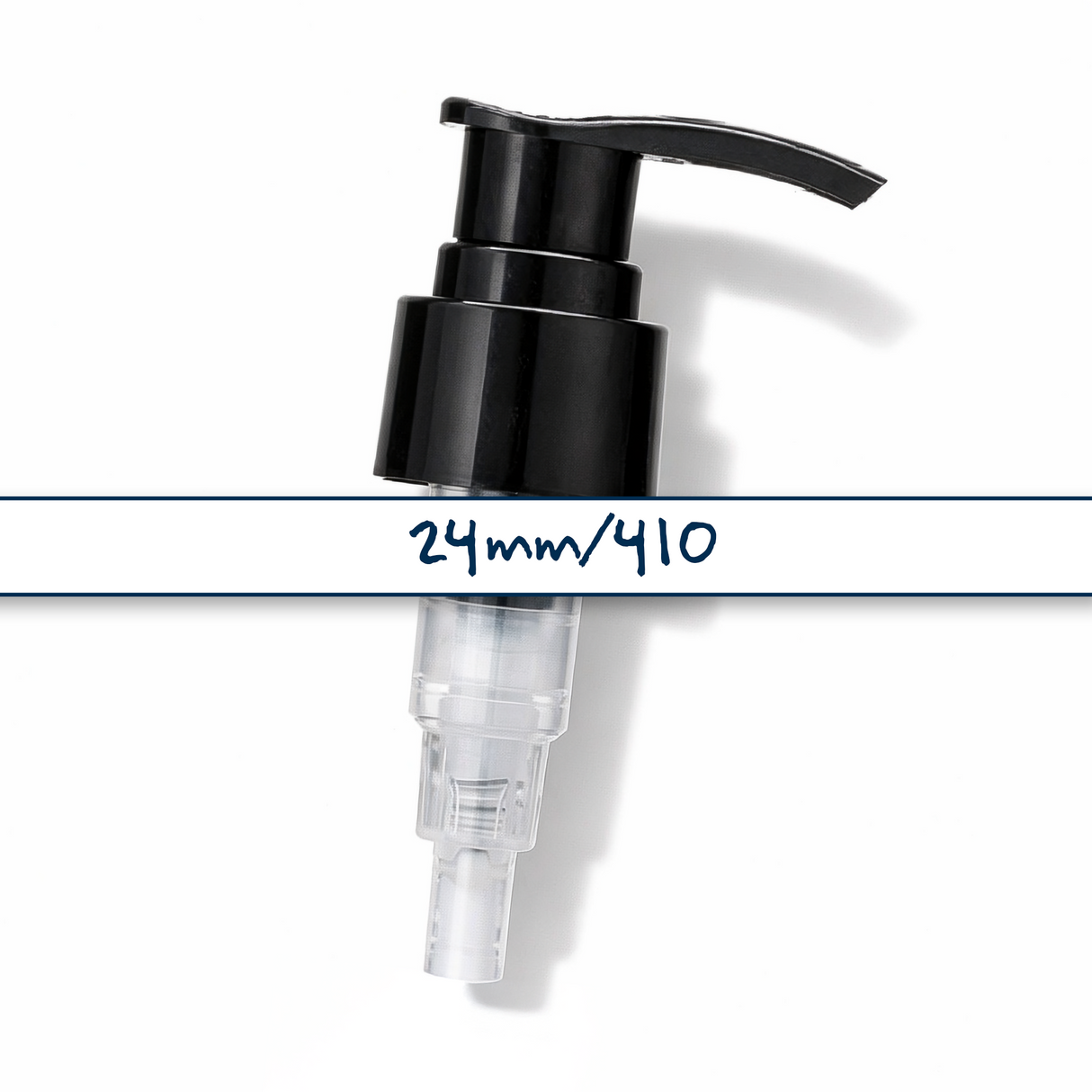 24 mm black lotion and soap pump for cosmetic bottles, ideal for handwash, lotions and liquid personal care products