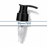 24 mm black lotion and soap pump for cosmetic bottles, ideal for handwash, lotions and liquid personal care products