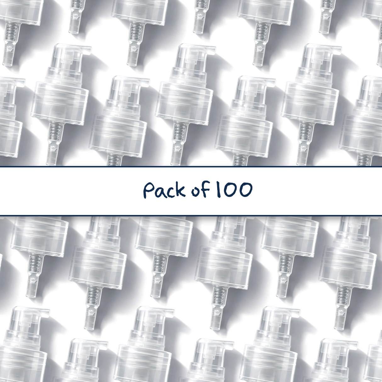 24mm black serum pumps for cosmetic bottles, ideal for dispensing skincare serums, treatments and liquid beauty products