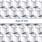 Collection of Silver collar 24mm disc top cap for plastic bottles, ideal for cosmetics, haircare and personal care packaging