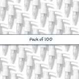 24 mm white lotion and soap pumps for cosmetic bottles, ideal for handwash, lotions and liquid personal care products