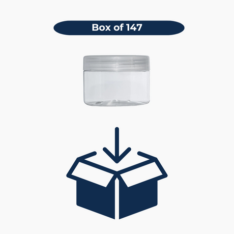 250 g PET Jar - Clear with Natural Lid