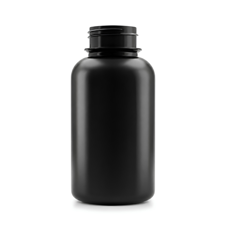 250ml Black HDPE Tablet Container is a durable and practical solution designed for storing tablets, capsules, or other solid products.