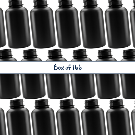 250ml Black HDPE Tablet Container is a durable and practical solution designed for storing tablets, capsules, or other solid products.