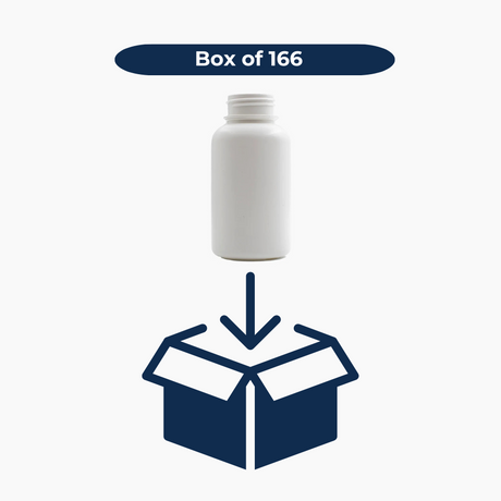 250 ml HDPE Tablet Container (38 mm neck) - No Closure - White
