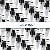 28 mm black lotion and soap pumps for cosmetic bottles, ideal for handwash, lotions and liquid personal care products