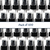 Multiple 28 mm mist spray closures for cosmetic bottles, suitable for facial mists, perfumes, toners and liquid personal care packaging