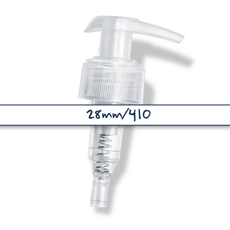 28 mm natural lotion and soap pump for cosmetic bottles, ideal for handwash, lotions and liquid personal care products