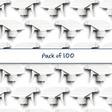 Multiple white 28 mm trigger spray closure for plastic bottles, ideal for dispensing cleaners, sanitisers, hair products and liquid personal care formulations