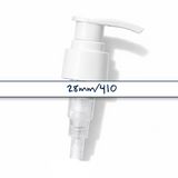 28 mm white lotion and soap pump for cosmetic bottles, ideal for handwash, lotions and liquid personal care products