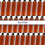 a 300ml Tall Boston amber bottle with a 24/410 neck
