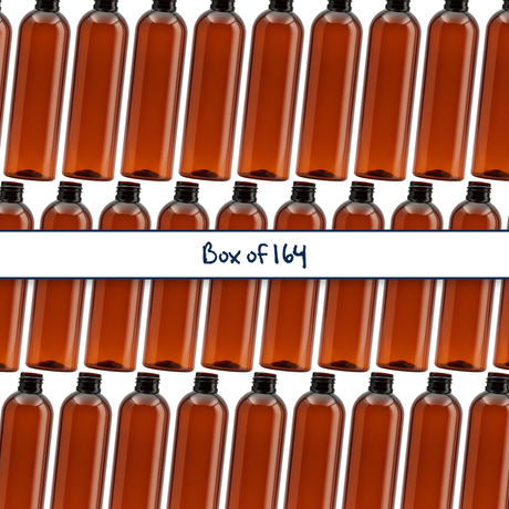 a 300ml Tall Boston amber bottle with a 24/410 neck