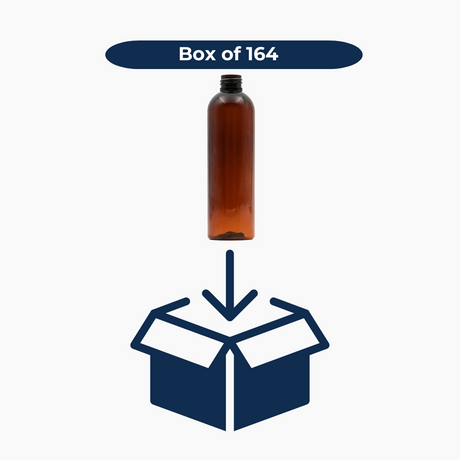300 ml PET Boston Tall Bottle (24 mm neck) - No Closure - Amber