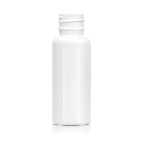 The 30ml Solid White PET Boston Tall Bottle is a sleek and durable packaging solution, ideal for small volumes of creams, serums, and other personal care products.