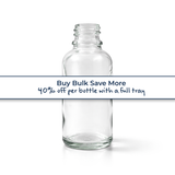 Buy bulk save more, clear 30ml glass dropper bottle, empty cosmetic packaging for serums, oils and skincare formulations