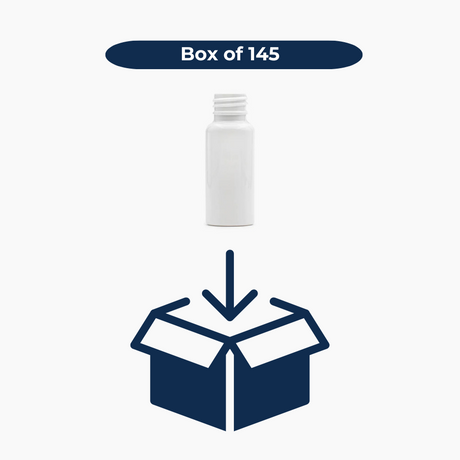 30 ml PET Boston Tall Bottle (20 mm neck) - No Closure - Solid White