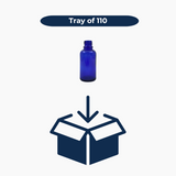 30ml Glass Dropper Bottle (18mm neck) - No Closure - Blue