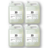 Pack of four 5 L jerry cans of Brightpack luxury foam bath for rich, spa-like bubbles.