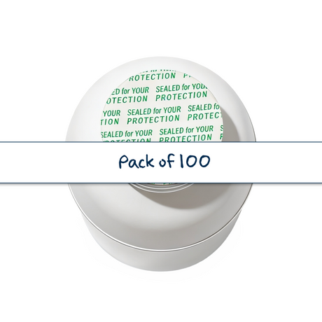 36.5mm Heat Induction Seal designed for 38mm ratchet caps on Jerry Cans and Agri Bottles. Provides a secure, tamper-evident seal to protect freshness and product integrity.