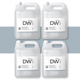 4 x 5L Deionised Water for cosmetics and formulations, purified water free from ions and minerals for skincare, pharmaceutical, and industrial use
