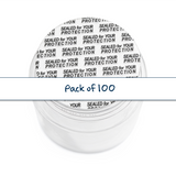 50.6mm Pressure-Sensitive Seal designed for 53mm neck 150ml PET jars. Provides a secure, reliable seal with easy pressure-sensitive application.