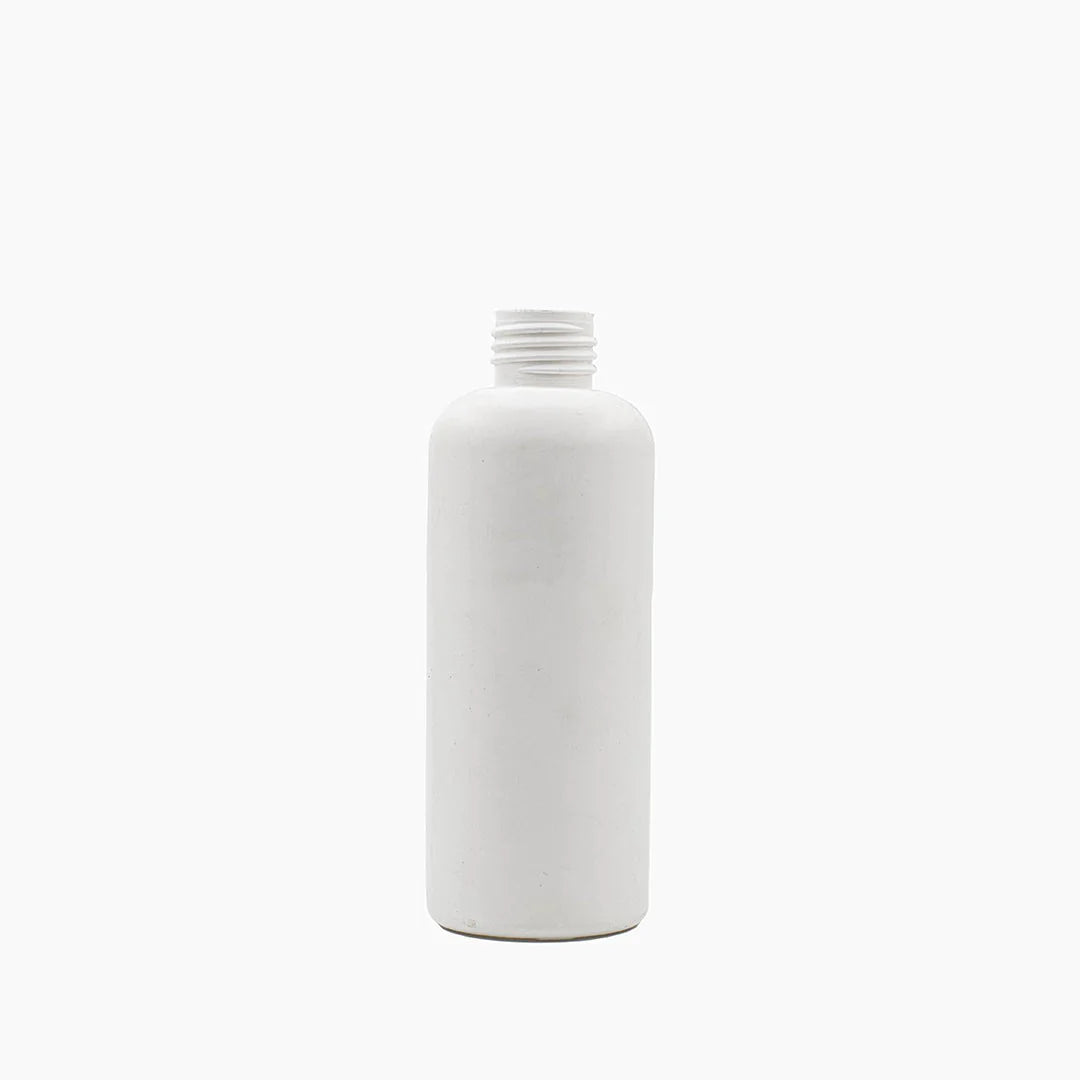 200ml HDPE Boston Bottles (24mm neck) - No Closure - White
