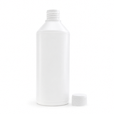 white HDPE bottle is ideal for the packaging and storage of chemical products like cleaning agents