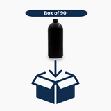 500 ml HDPE Boston Bottle (24 mm neck) - No Closure - Black
