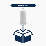 500 ml HDPE Boston Bottle (24 mm neck) - No Closure - White