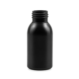 The 50ml Black HDPE Boston Tall Bottle 24/410 mm, is a compact and stylish packaging option designed for a variety of liquids, including essential oils, serums, and personal care products.