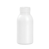 The 50ml White HDPE Boston Tall Bottle with a 24mm neck (24/410), is the perfect packaging solution for your small liquid products.