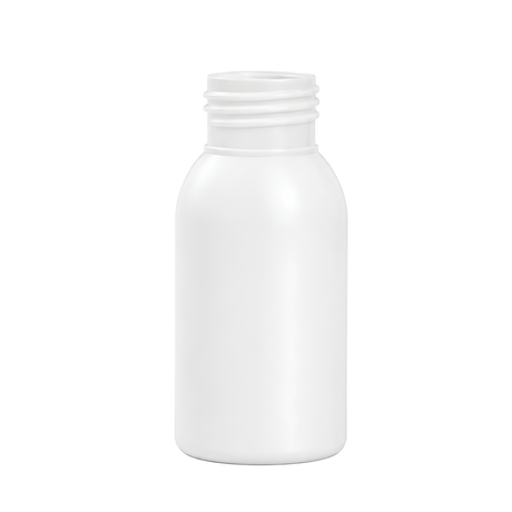 The 50ml White HDPE Boston Tall Bottle with a 24mm neck (24/410), is the perfect packaging solution for your small liquid products.