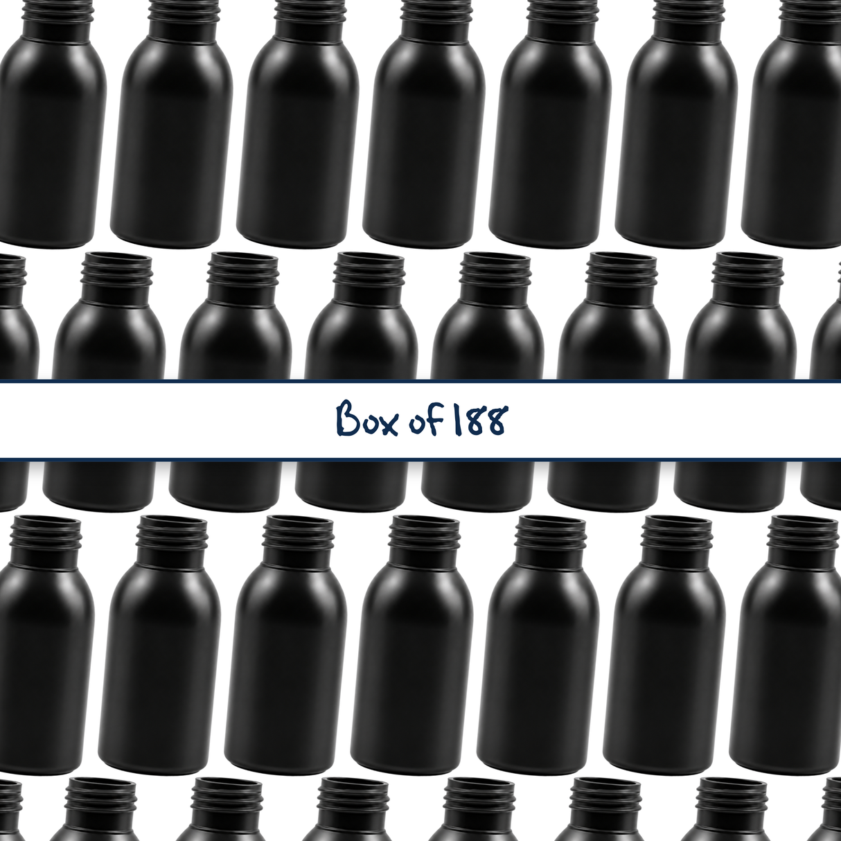 The 50ml Black HDPE Boston Tall Bottle 24/410 mm, is a compact and stylish packaging option designed for a variety of liquids, including essential oils, serums, and personal care products.