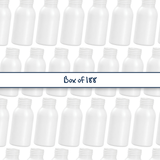 The 50ml White HDPE Boston Tall Bottle with a 24mm neck (24/410), is the perfect packaging solution for your small liquid products.