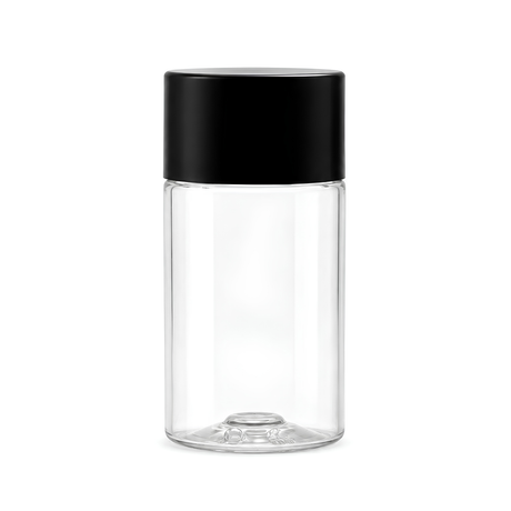 This is a 50ml Clear PET Sharp Cylindrical Bottle with 20/415 neck size.&nbsp;Comes complete with a lid and inner dropper plug.