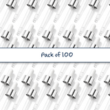 Silver & White glass pipette droppers for cosmetic bottles, ideal for precise dispensing of serums, oils and skincare liquids ideal for 50ml bottles