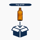 50 ml Glass Amber Bottle (18 mm neck) - No Closure