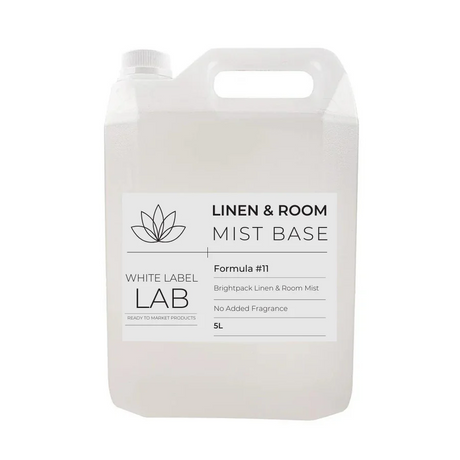 A 5-litre bulk bottle, ideal for high-volume production, allowing businesses to blend premium fragrances into a long-lasting, non-staining mist for linens, fabrics, and air freshening.